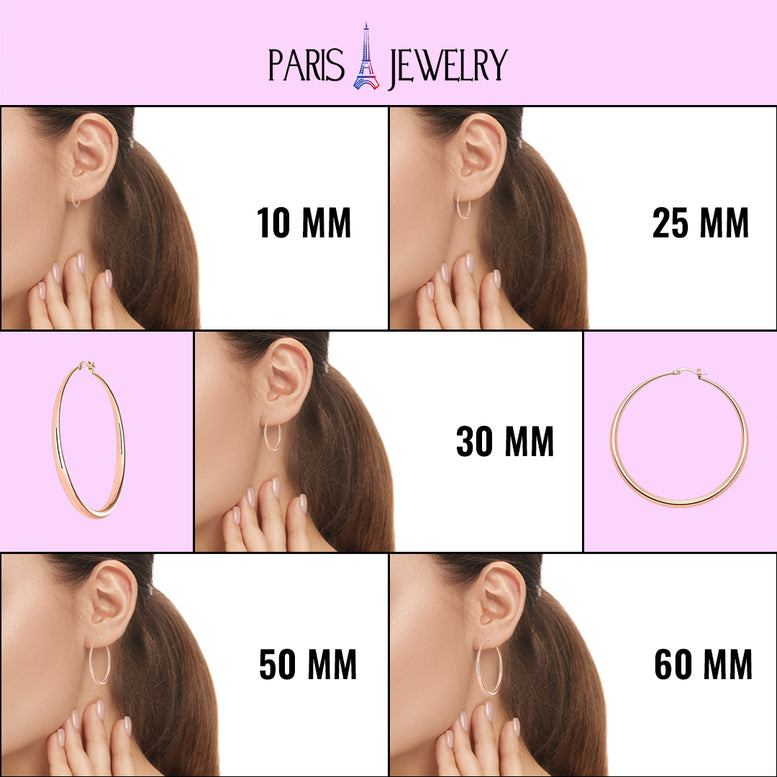 Rose Gold Hoop Earrings for Women