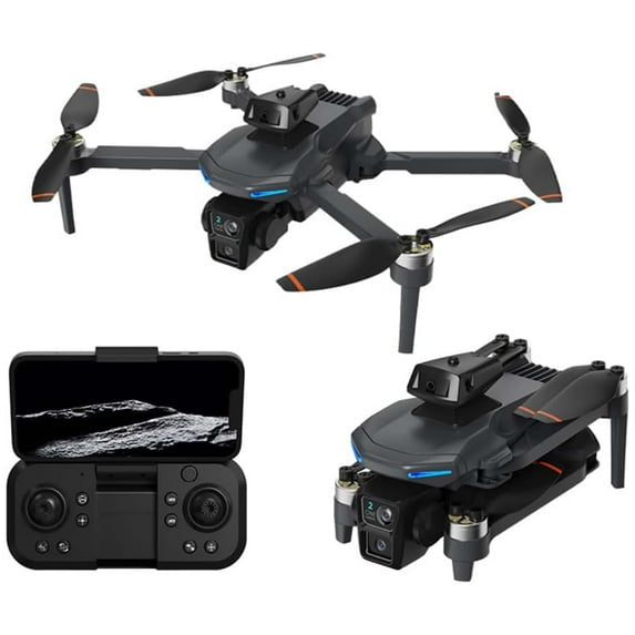 XMicro® Drone 2.4G Dual Servo Optical Flow Brushless Drone with Dual Lens WIFI Professional Aerial Camera