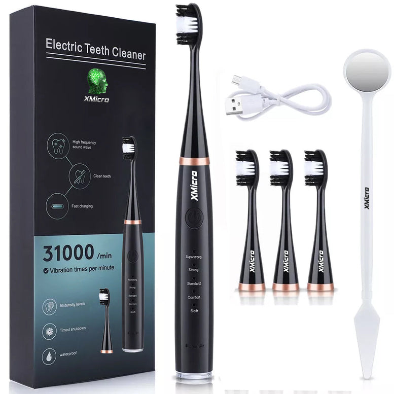 XMicro® Electric Toothbrush Ultra Whitening Results, Plaque Removal, Waterproof