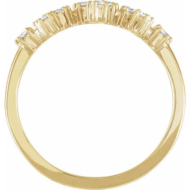 14K Yellow Gold 1/4 CTW Natural Diamond Sagittarius Constellation Ring