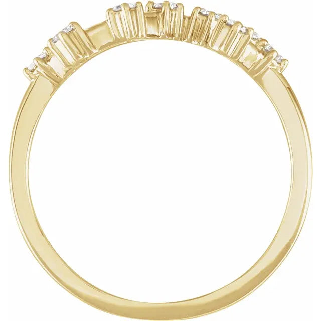 14K Yellow Gold 1/5 CTW Natural Diamond Scorpio Constellation Ring