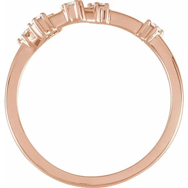 14K Rose Gold 1/6 CTW Natural Diamond Taurus Constellation Ring