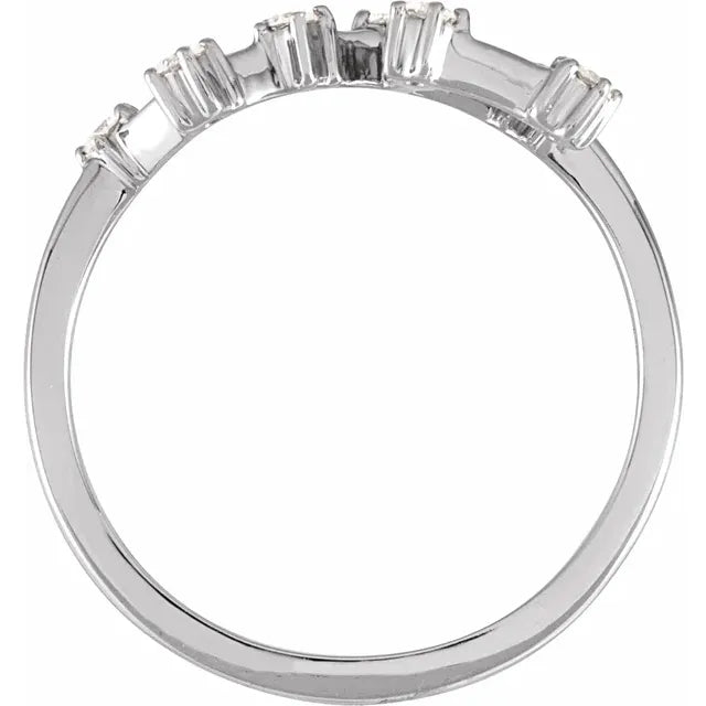 14K White Gold 1/5 CTW Natural Diamond Leo Constellation Ring
