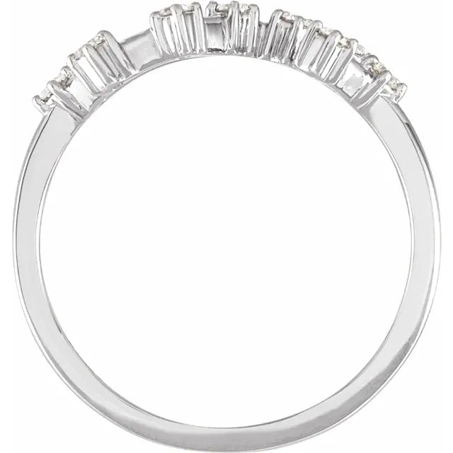 14K White Gold 1/5 CTW Natural Diamond Scorpio Constellation Ring