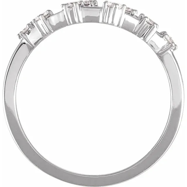 14K White Gold 1/5 CTW Natural Diamond Capricorn Constellation Ring