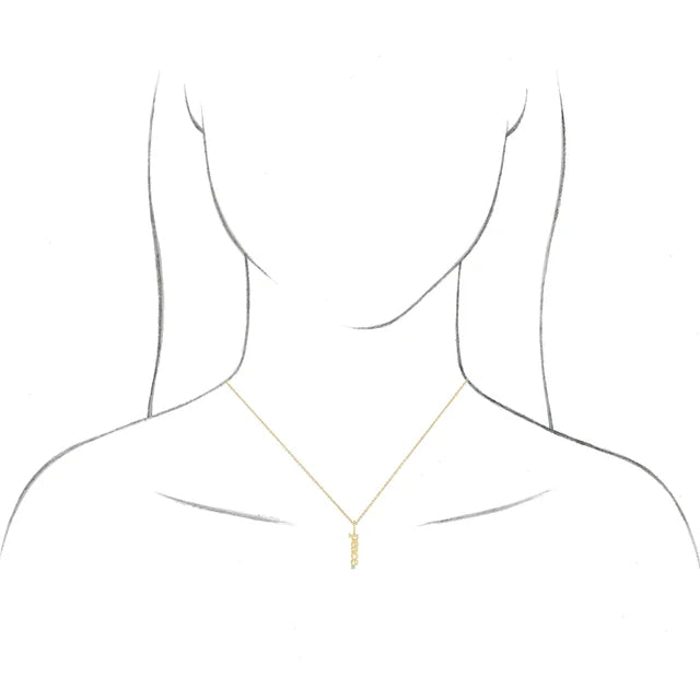14K Yellow Gold Natural Aquamarine Peace Charm/Pendant