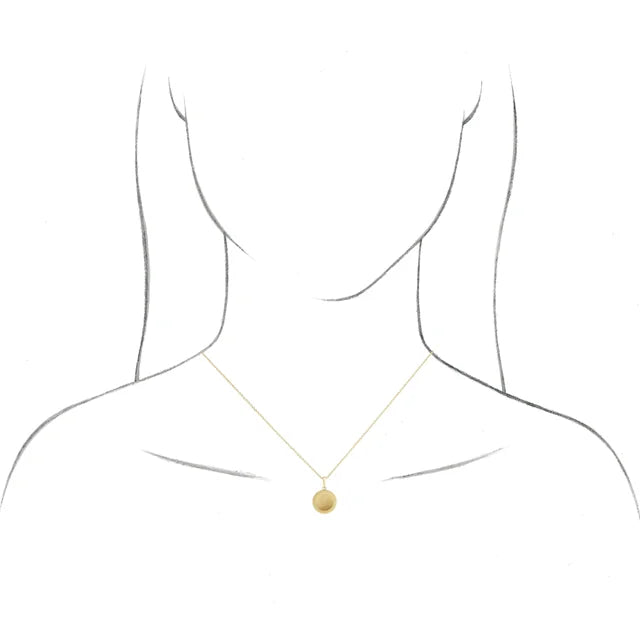 14K Yellow Gold Floral 16-18" Necklace