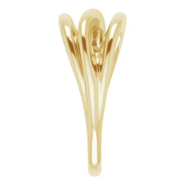 14K Yellow Gold Negative Space Ring