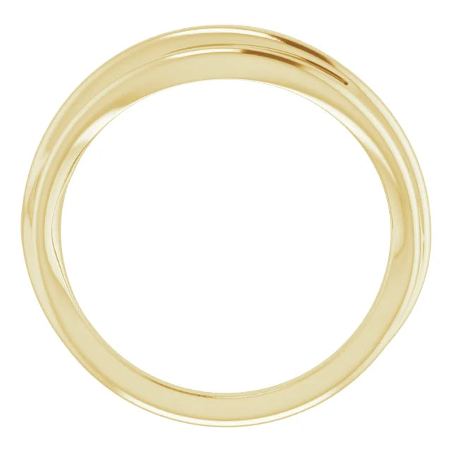 14K Yellow Gold Negative Space Ring