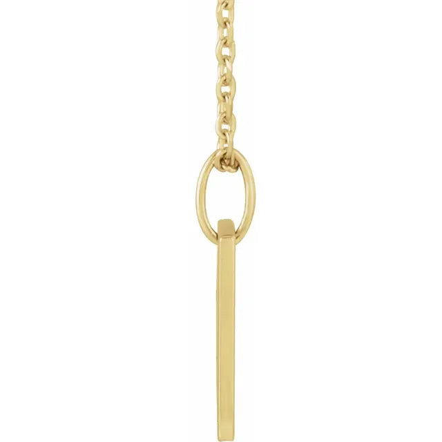 14K Yellow Gold Adoption Symbol 16-18" Necklace