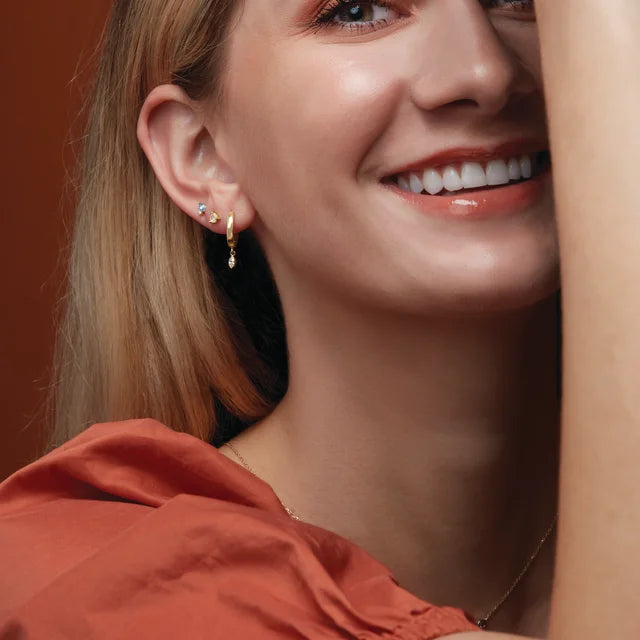 14K Rose Gold 2-Stone .04 CTW Natural Diamond Semi-Set Family Earrings
