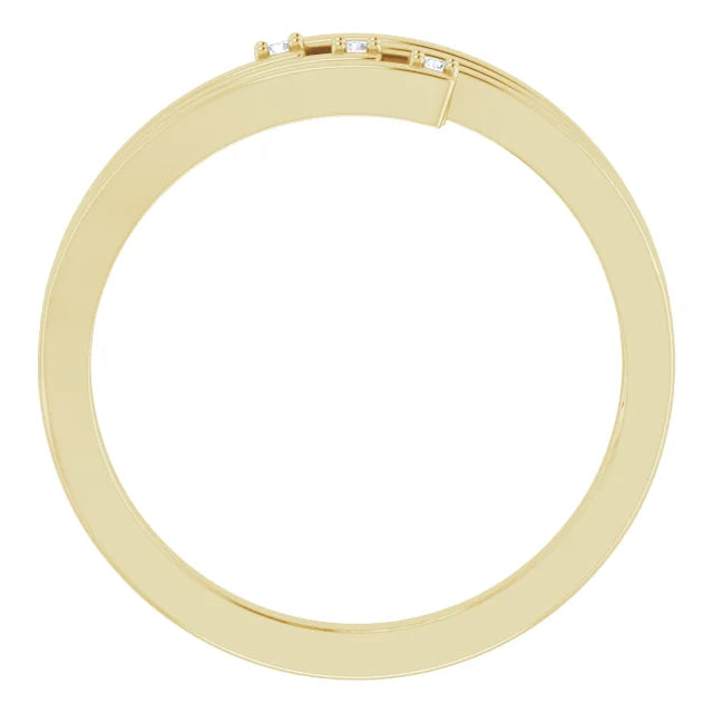 14K Yellow Gold .02 CTW Natural Diamond Ring