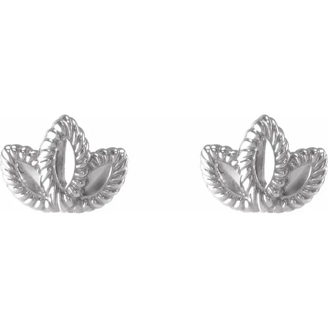 Sterling Silver Petite Leaf Earrings