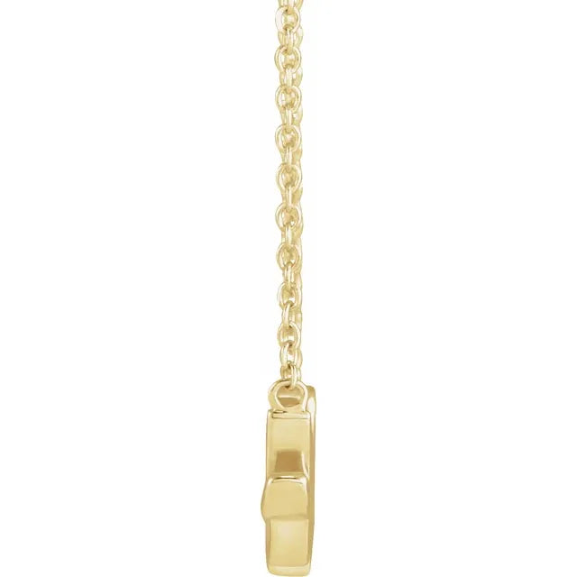 14K Yellow Gold Happy 18" Necklace
