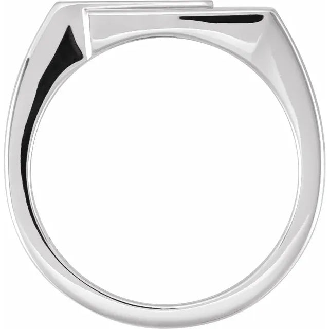 14K White Gold .04 CTW Single-Cut Natural Diamond Ring