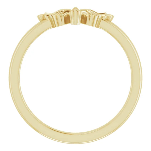 14K Yellow Gold Holy Spirit Dove Ring