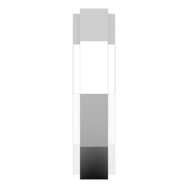14K White Gold 6 mm Geometric Stepped Edge Band