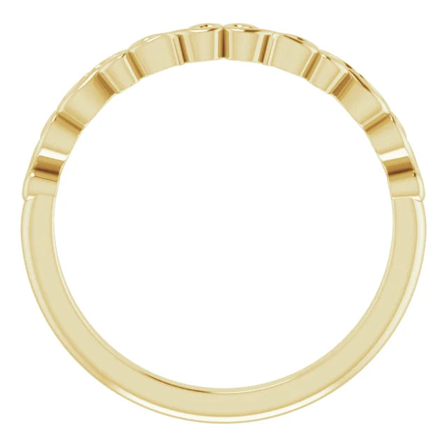 14K Yellow Gold Matching Band