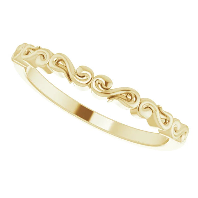 14K Yellow Gold Matching Band