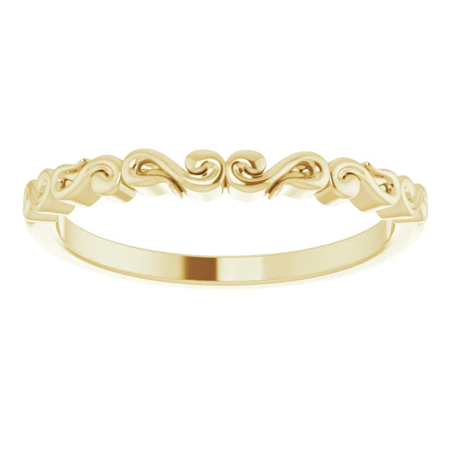 14K Yellow Gold Matching Band