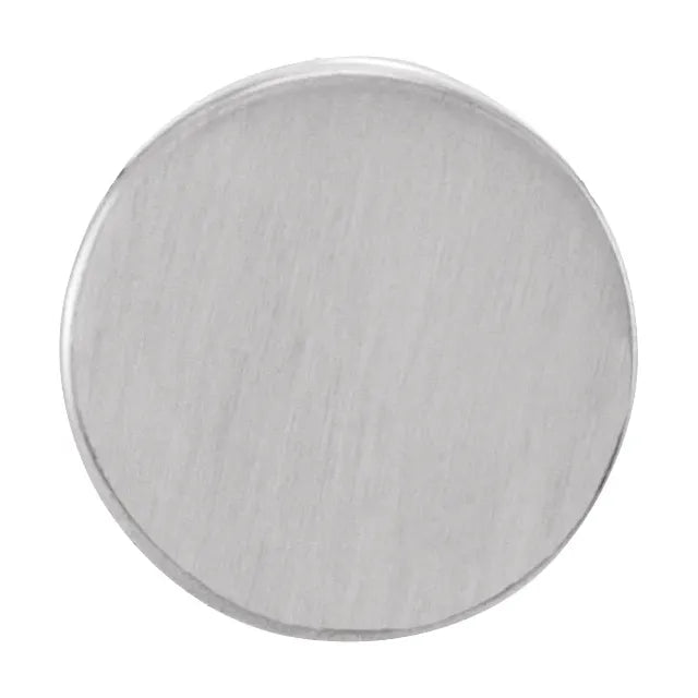 14K White Gold 10 mm Engravable Disc Slide Pendant