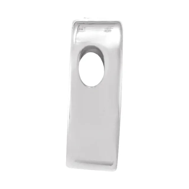 14K White Gold 10 mm Engravable Disc Slide Pendant