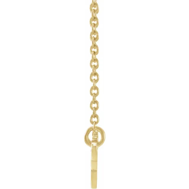 14K Yellow Gold Virgo Zodiac 18" Necklace