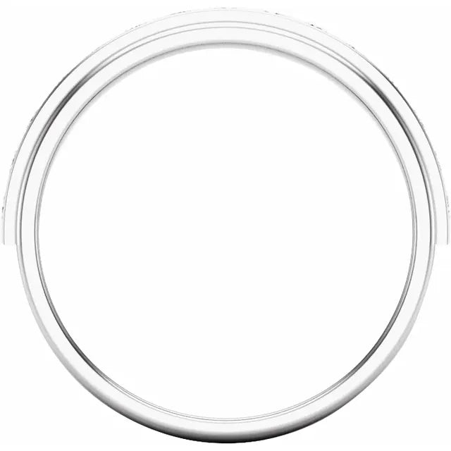 14K White Gold 1/2 CTW Lab-Grown Diamond Channel Set Ring