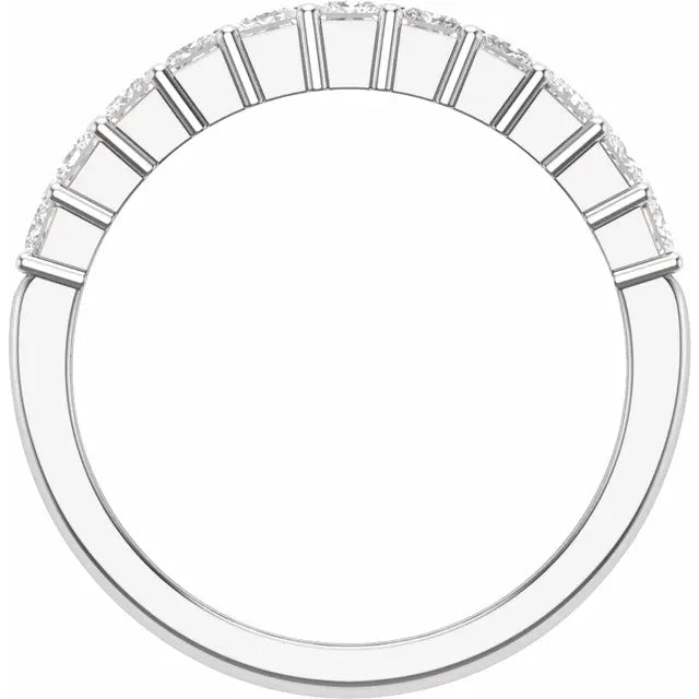 14K White Gold 2 CTW Lab-Grown Diamond Anniversary Band
