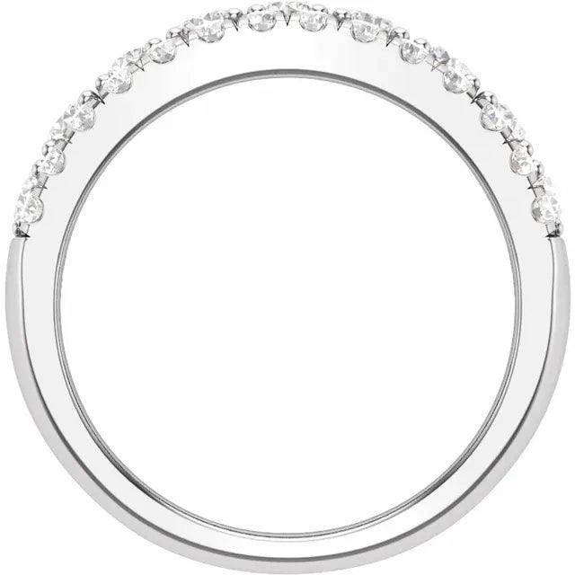 14K White Gold 1 1/2 CTW Lab-Grown Diamond Anniversary Band