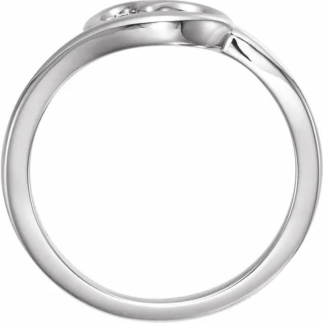 Sterling Silver Heart Youth Ring