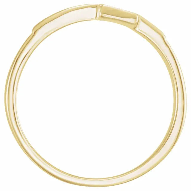 14K Yellow Gold The Rugged Cross® Chastity Ring