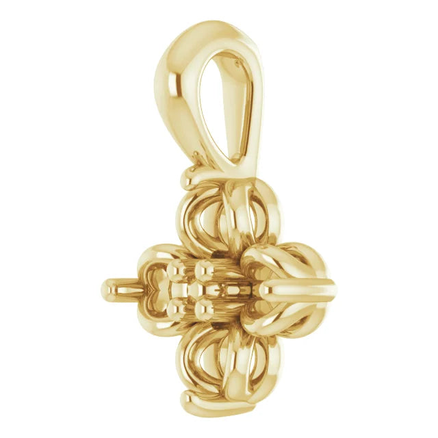 14K Yellow Gold Youth Pendant Mounting