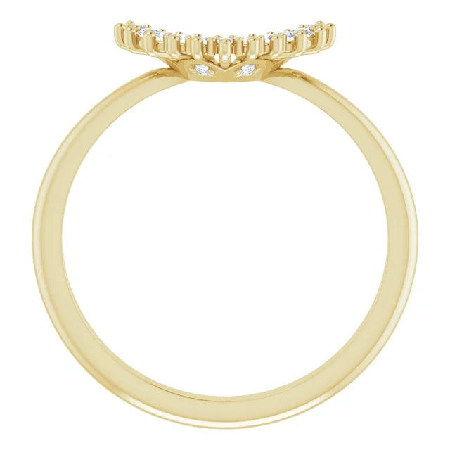 14K Yellow Gold .08 CTW Diamond Band