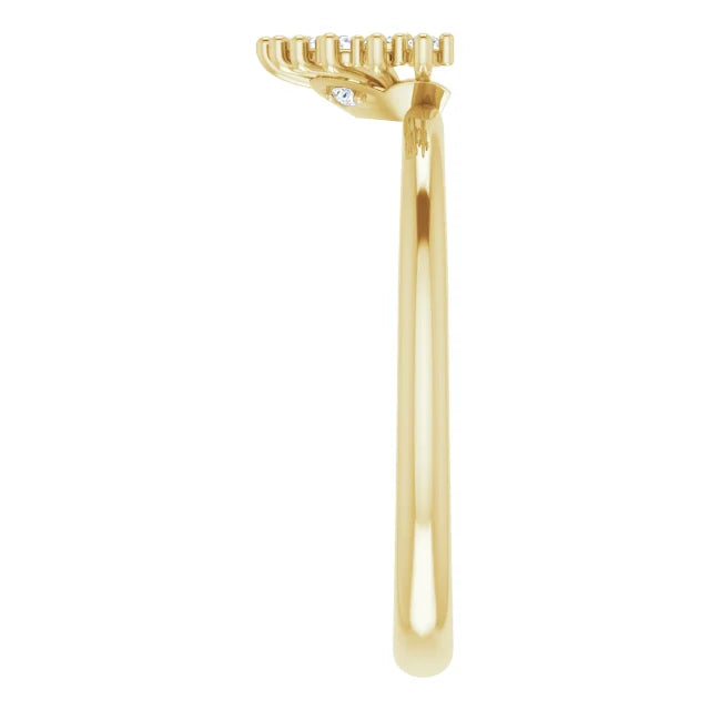 14K Yellow Gold .08 CTW Diamond Band