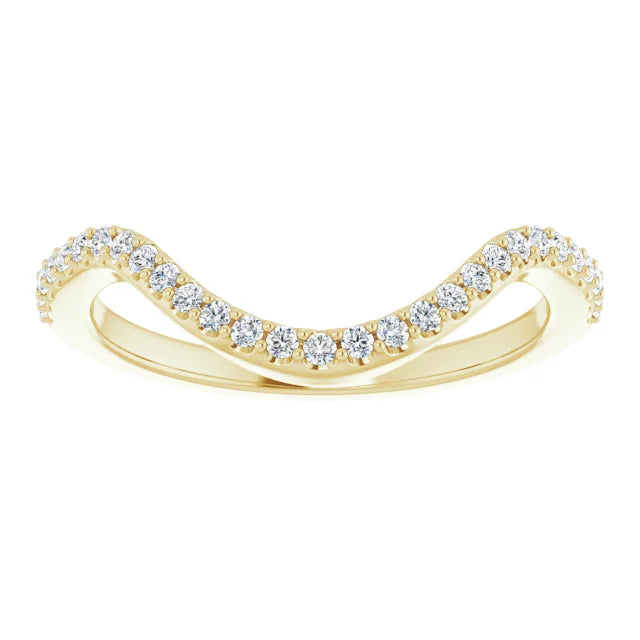 14K Yellow Gold 1/5 CTW Diamond Band