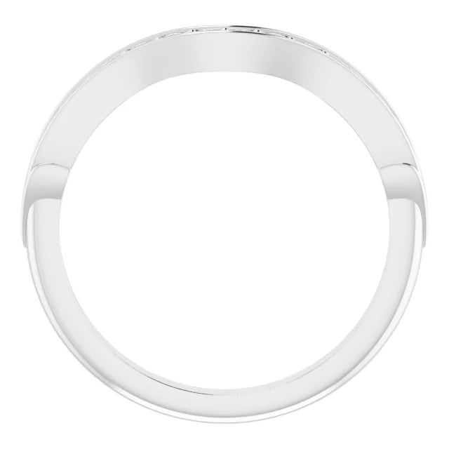 14K White Gold 1/4 CTW Natural Diamond Matching Band