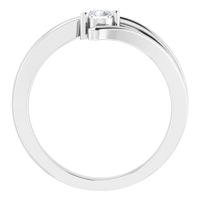 Sterling Silver Imitation White Cubic Zirconia Ring