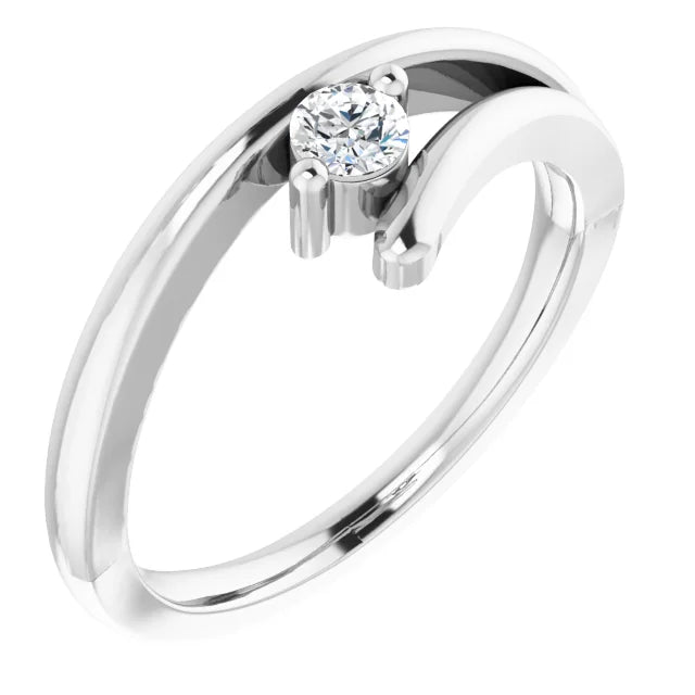 Sterling Silver Imitation White Cubic Zirconia Ring