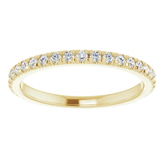 14K Yellow Gold 1/3 CTW Natural Diamond Matching Band