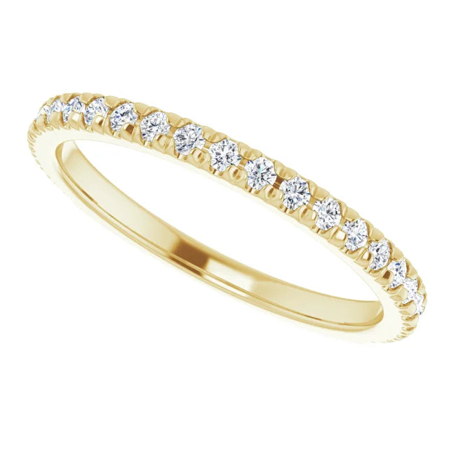 14K Yellow Gold 1/3 CTW Natural Diamond Matching Band