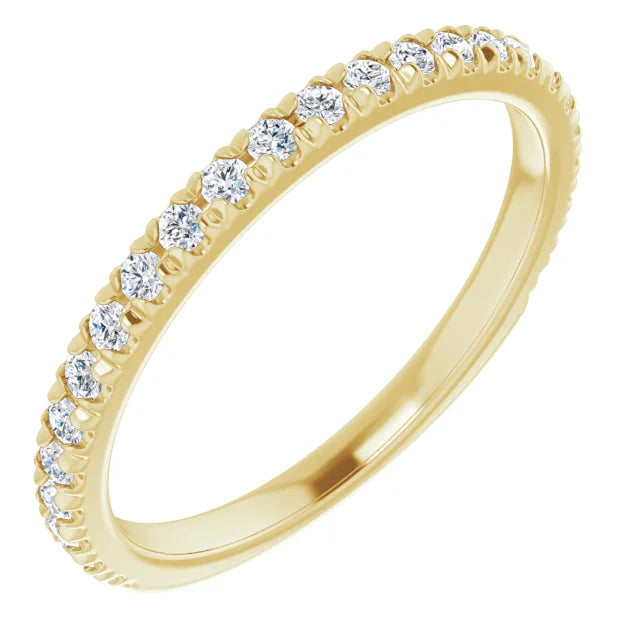 14K Yellow Gold 1/3 CTW Natural Diamond Matching Band