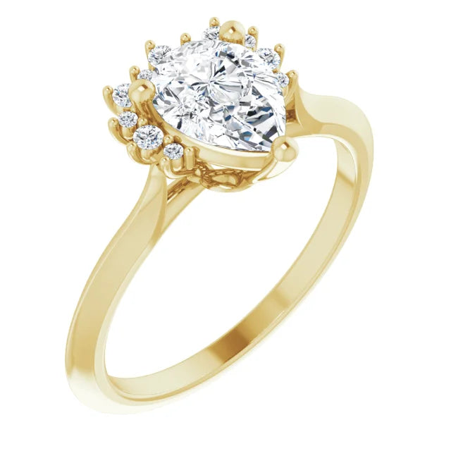 14K Yellow Gold .07 CTW Natural Diamond Matching Band