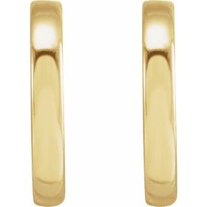 14K Yellow Gold Hoop Earrings