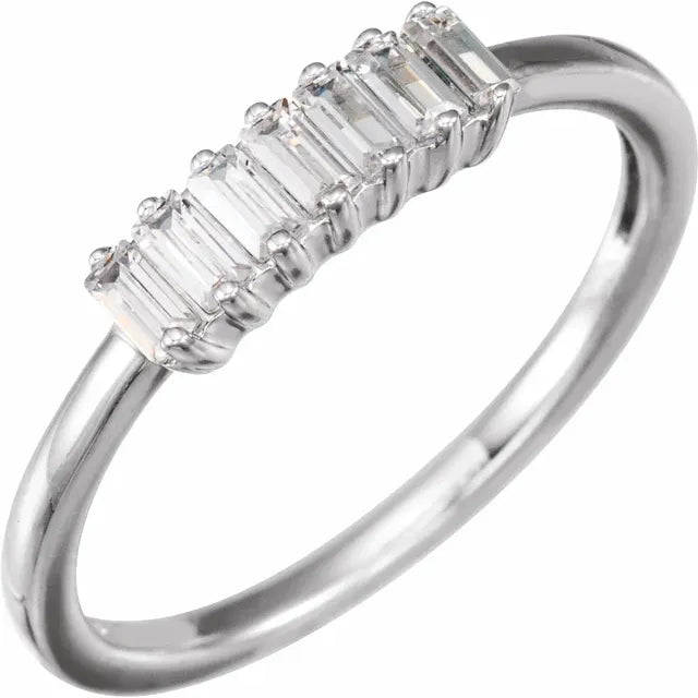 14K White Gold 1/3 CTW Lab-Grown Diamond Ring