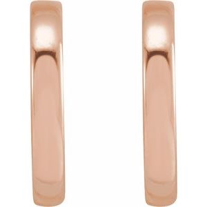 14K Rose Gold Hoop Earrings