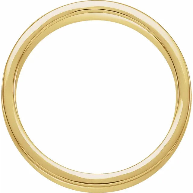 14K Yellow Gold 6 mm Nugget Pattern Band with Satin Finish