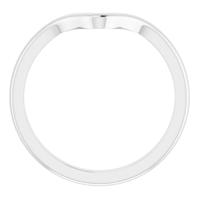 14K White Gold Matching Band