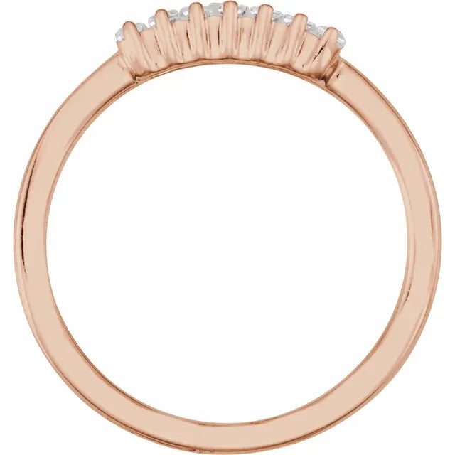 14K Rose Gold 1/3 CTW Lab-Grown Diamond Ring