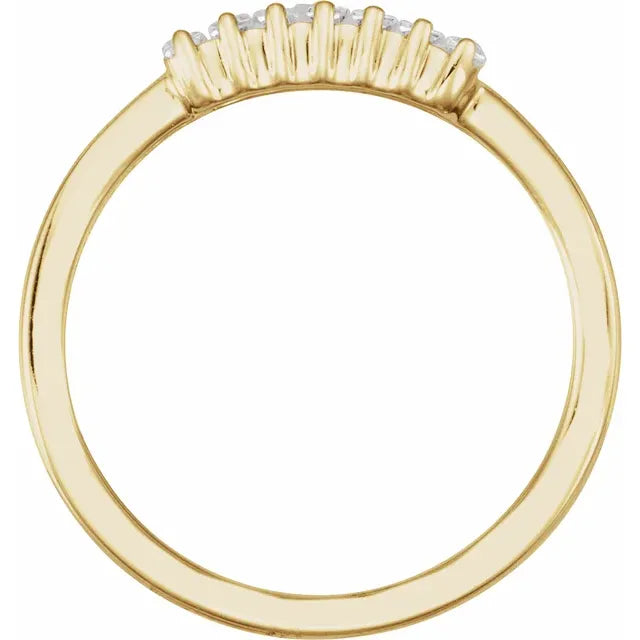 14K Yellow Gold 1/3 CTW Lab-Grown Diamond Ring